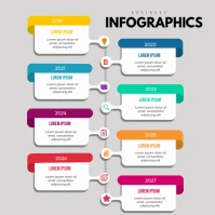 Gradient Infographics Banner Instagram-Beitrag template