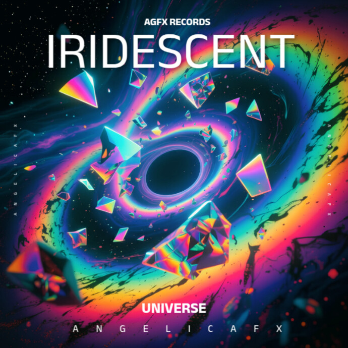 Gradience Album Gradient Iridescent Album Cover Template | PosterMyWall