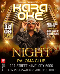 Gradient Karaoke Night Ads  Instagram Portrait template