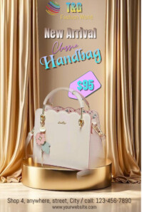 Gradient Luxury New Arrival Product Advert Poster template