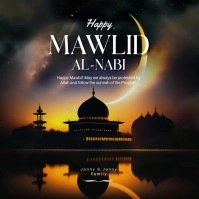 Gradient Mawlid Al-nabi Square (1:1) template