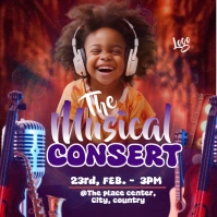 Gradient Musical Concert Logo template