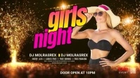 Gradient Night Club Digital Display Digital D template