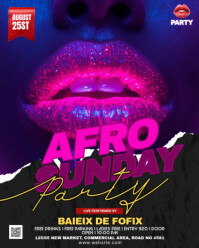 Gradient Night Club Party Instagram Portrait template