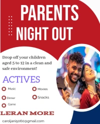 Gradient Parents Night Out 2025 Instagram Portrait template