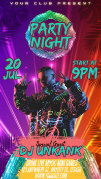 Party Night Event Instagram Story Template