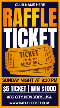 40 Raffle Tickets Raffle Ticket Competition Poster Template | PosterMyWall