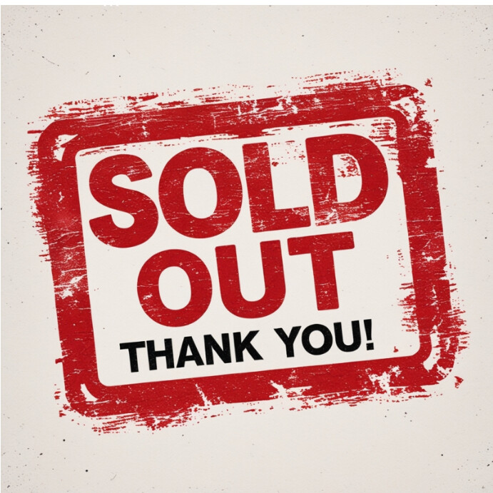 Copy of Gradient Red And White Grunge Style Sold Out Sign Thank You ...