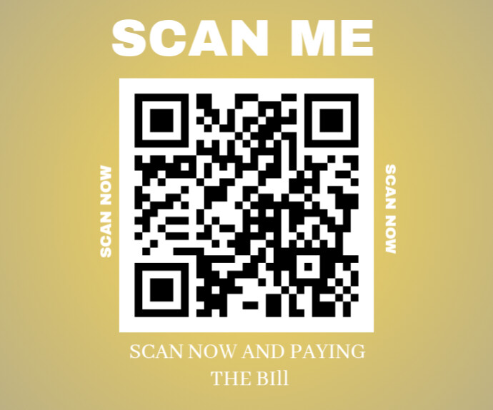 Gradient Scan Qr Code  Medium Rectangle template