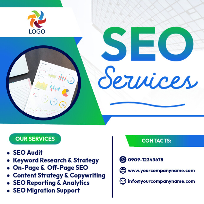 Gradient Seo Search Engine Optimization Services Consultant Consulting Web Development Maintenance Instagram 帖子 template