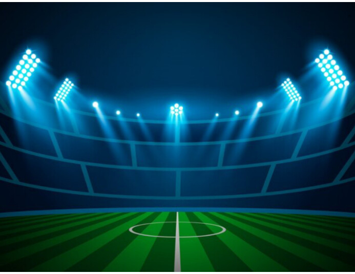 Gradient style football field background Flyer (US Letter) template