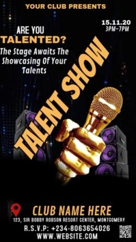 Gradient Talent Show Template  Instagram Story Instagram-verhaal