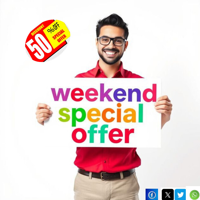 Copy of Gradient Weekend Special Offer Instagram Post | PosterMyWall