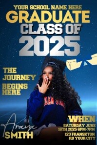 Graduate Class of 2025 Poster template