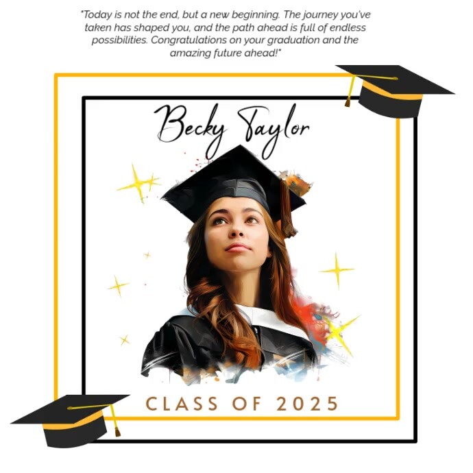 graduate class of Instagram na Post template