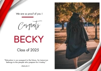 Graduate Class of Poskaart template
