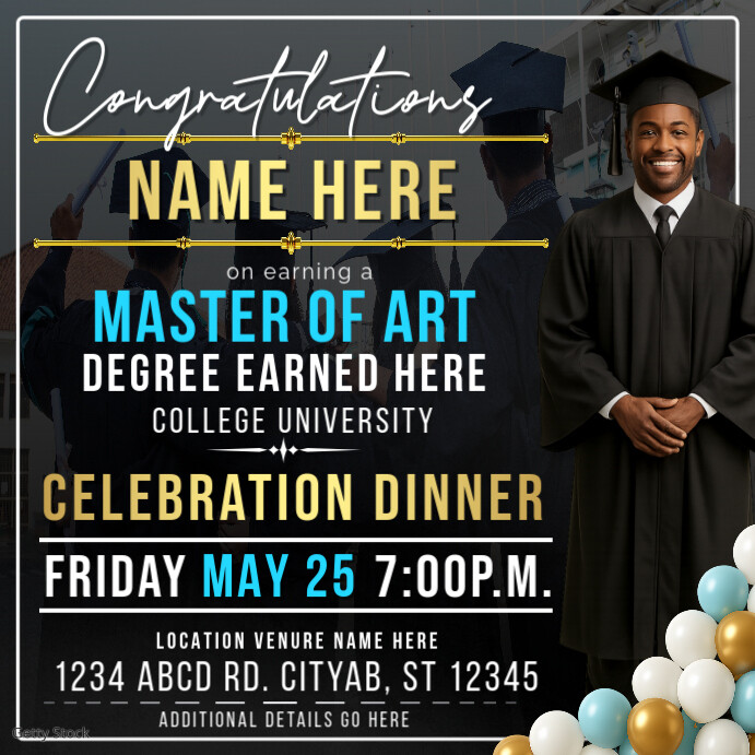 Copy of Graduate | PosterMyWall