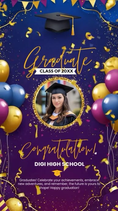 Graduate Instagram Story Template | PosterMyWall