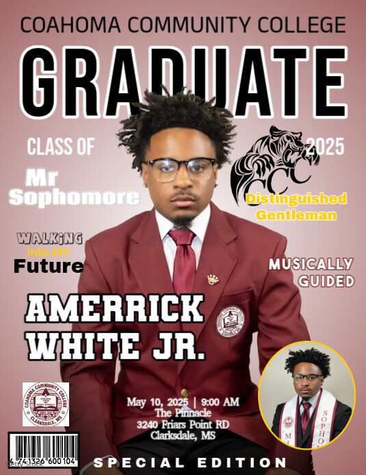 Graduate Magazine Cover Flyer (US Letter) template