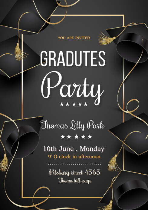 Graduate party Template | PosterMyWall