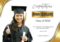 Graduate postcard template