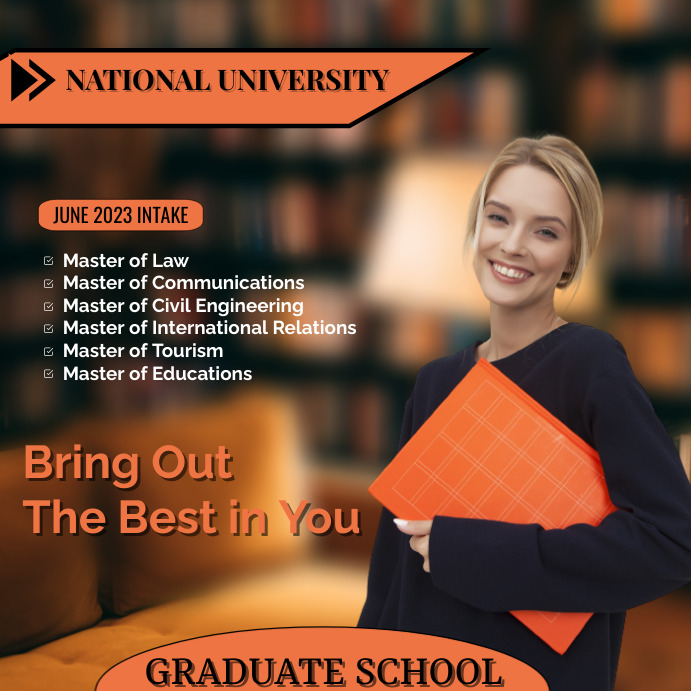 Graduate School Template | PosterMyWall