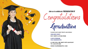 Graduate wish Фотография обложки канала YouTube template