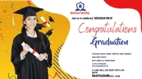 Graduate wish Facebook Cover Video (16:9) template