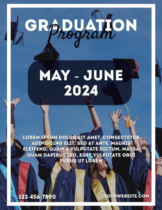 GRADUATES PROGRAM Template | PosterMyWall