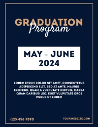 GRADUATES PROGRAM Template | PosterMyWall