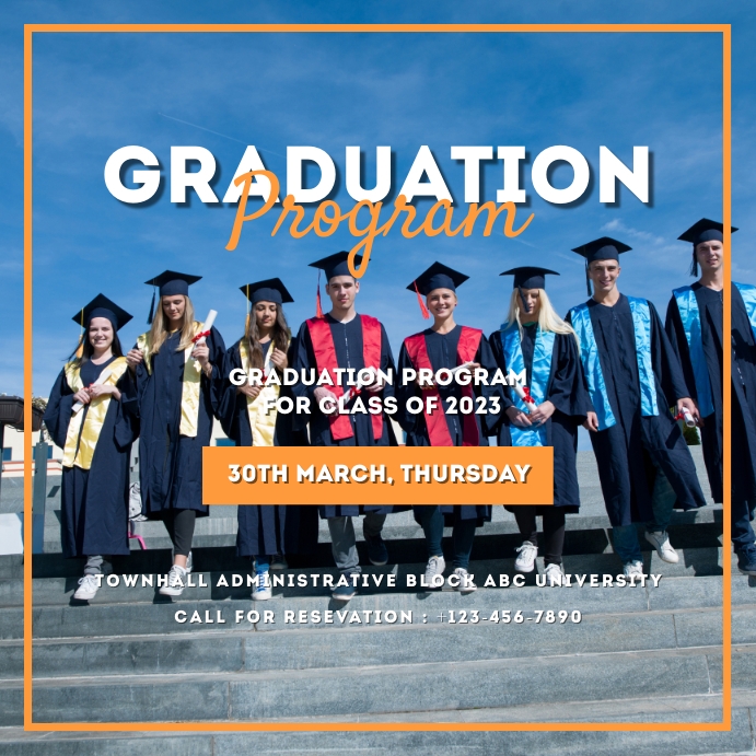 GRADUATES PROGRAM Template | PosterMyWall