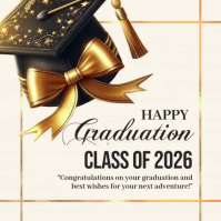 Graduation,birthday, event Квадрат (1 : 1) template