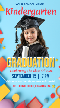 kids Graduation,event, party Instagram-Story template