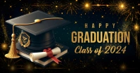 Graduation,event, party, class of 2024 Facebook Shared Image template