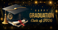 Graduation,event, party, class of 2024 Facebook Shared Image template