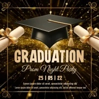 Graduation,event, party Cuadrado (1:1) template