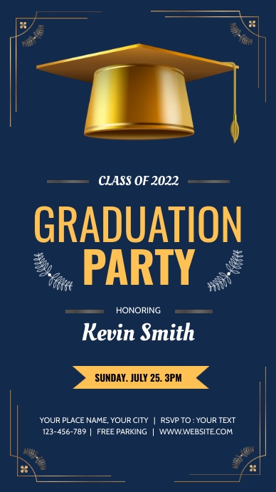 Graduation, Graduates, Digital Display Digitale Vertoning (9:16) template