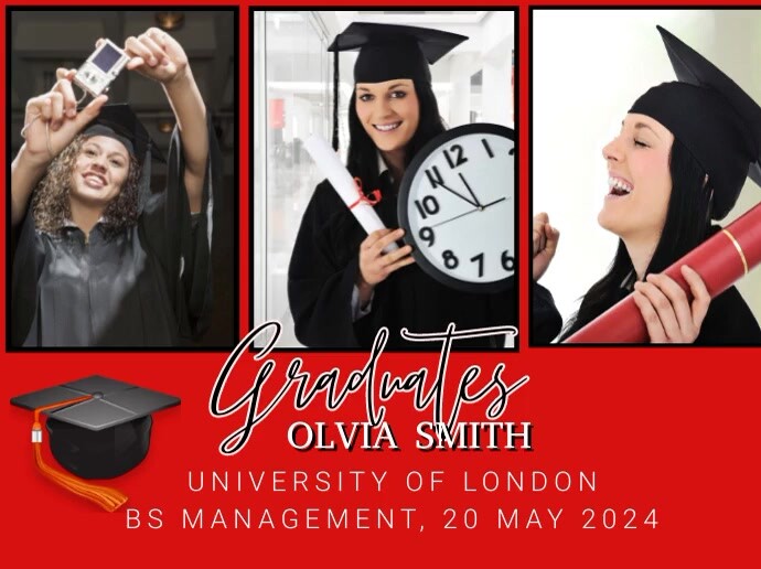 Graduation,important announcement Presentation template