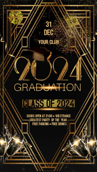 Graduation 2024 Digital Display Template | PosterMyWall