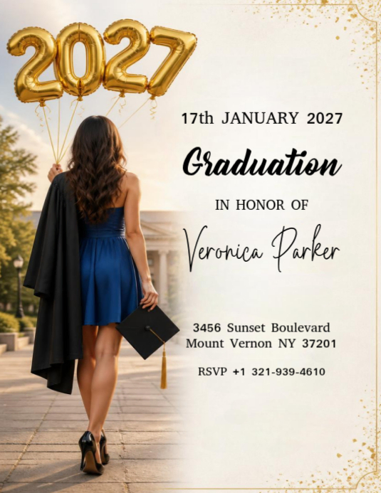 Graduation Celebration Flyers Template | PosterMyWall
