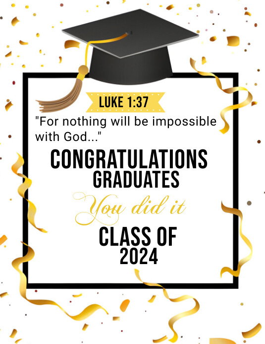 Copy of Graduation ad flyer design | PosterMyWall