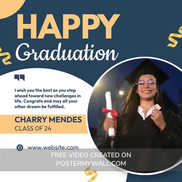Graduation Ads Template | PosterMyWall