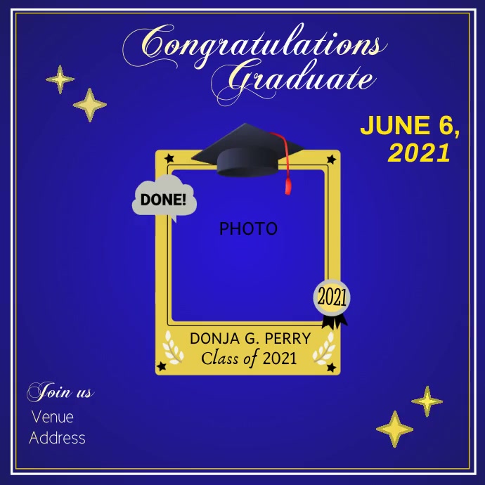 Graduation Animation Template | PosterMyWall