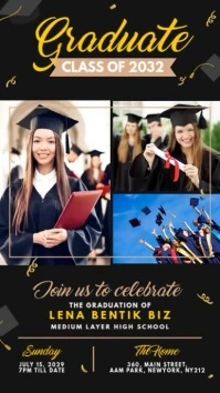 Graduation Announcement Ad Template
