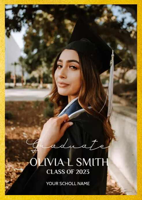 Graduation Announcement Card Template | PosterMyWall
