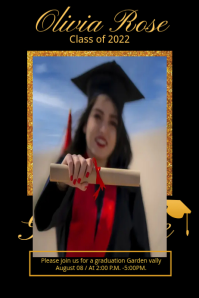 Graduation Announcement Card Tatak template