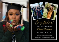 Graduation Announcement Card Template Postcard