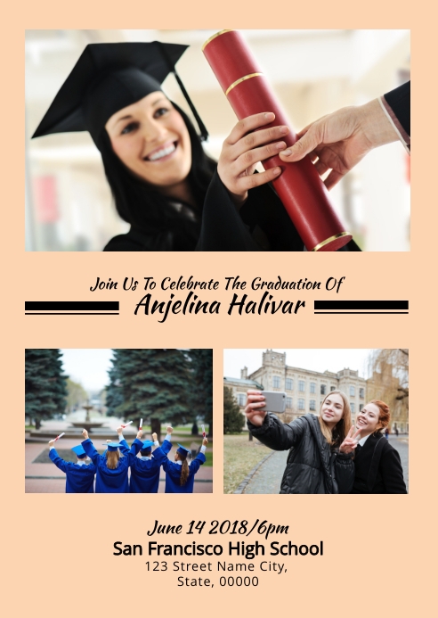 2018 Graduation Announcement Sample