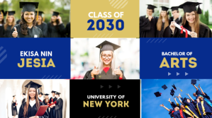 Graduation Announcement Collage Template Publicación de Twitter
