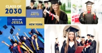 Graduation Announcement Facebook Shared Image template